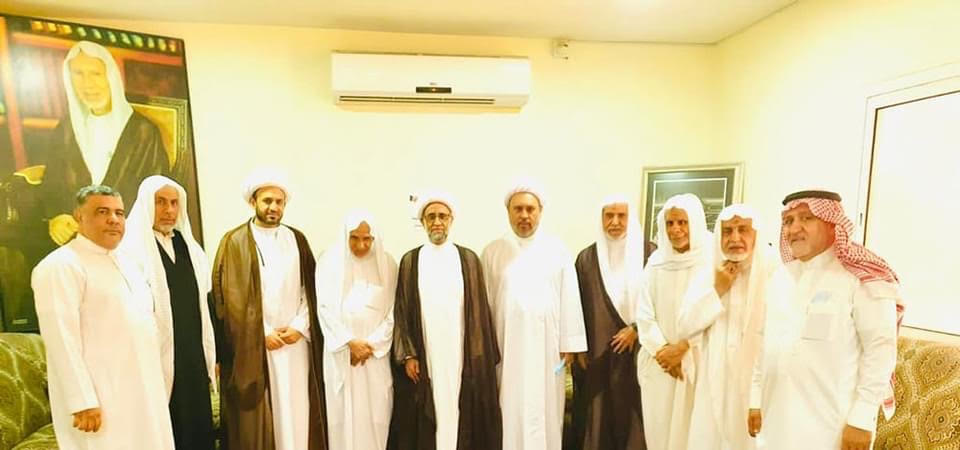 الشيخ حسن الصفار يزور الشخ عبدالحميد المرهون